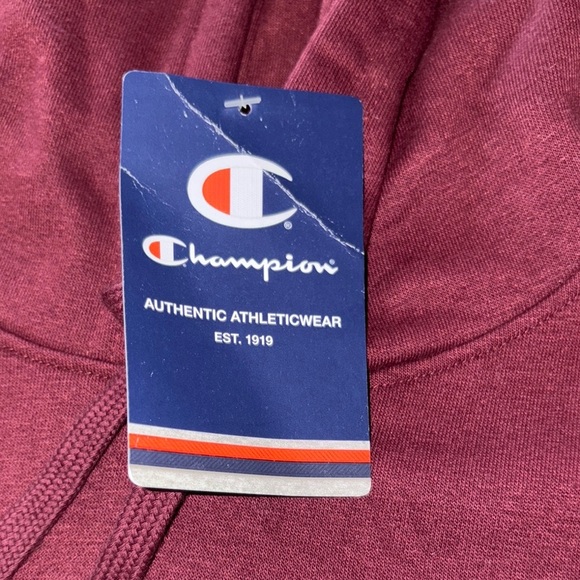 BNWT Champion Unisex Burgundy Hoodie - Picture 6 of 9